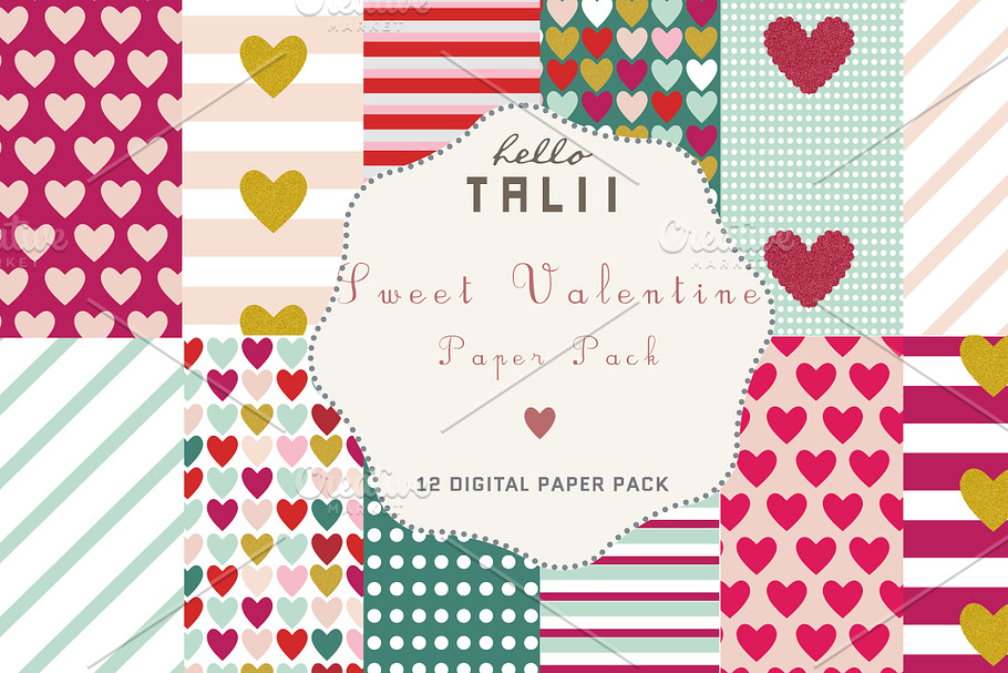 Sweet Valentine Paper Pack in Patterns - product preview 8