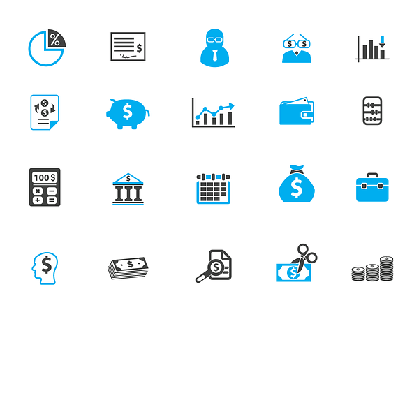 20 accounting business icons in Graphics - product preview 2