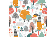 Seamless pattern with colorful