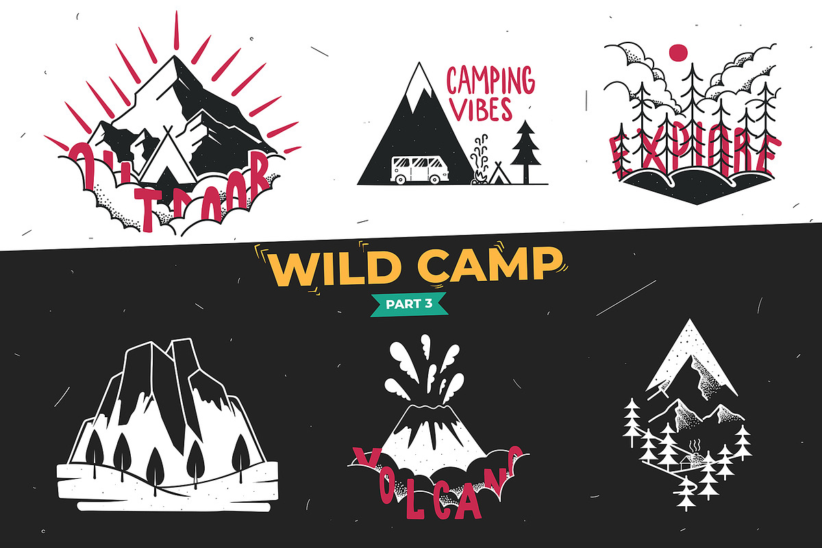Camping Badges Part III in Logo Templates - product preview 8
