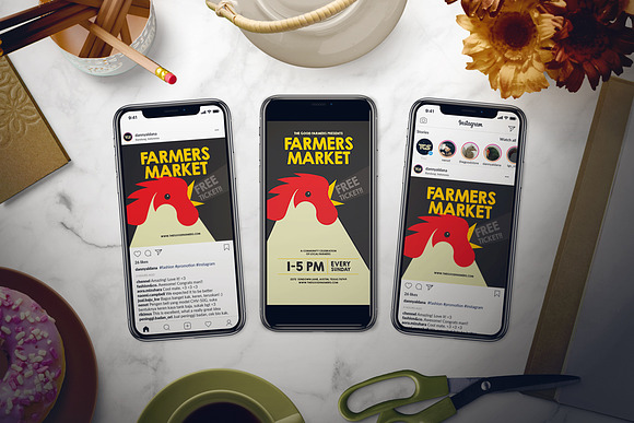 Farmers Market Flyer Set in Flyer Templates - product preview 1