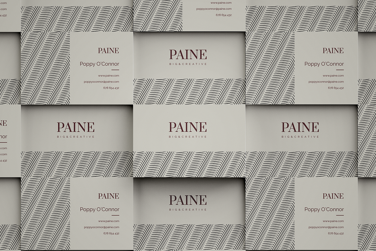 PAINE Business Card in Business Card Templates - product preview 8