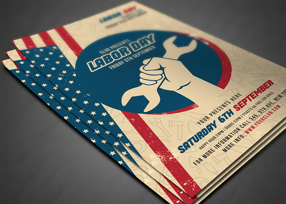 Labor Day Flyer in Flyer Templates - product preview 2