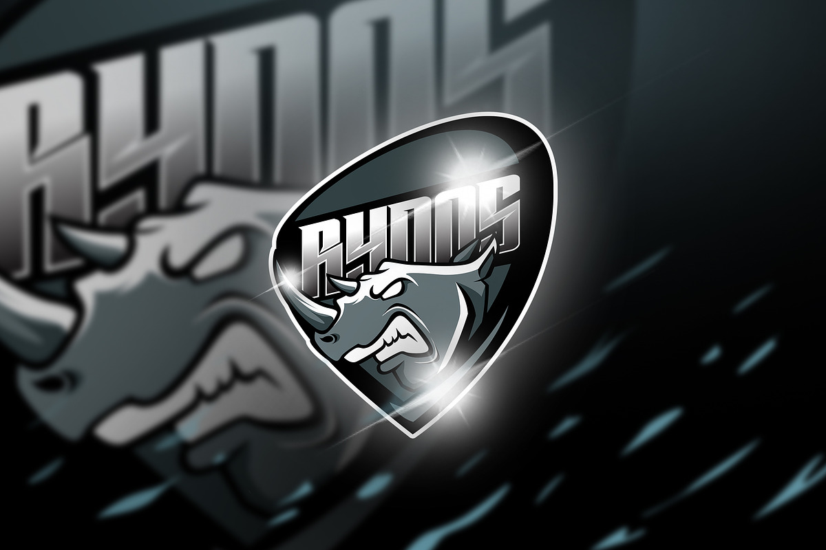Rynos - Mascot & Esport Logo in Logo Templates - product preview 8
