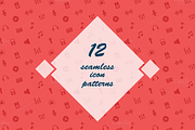 12 Seamless Icon Patterns