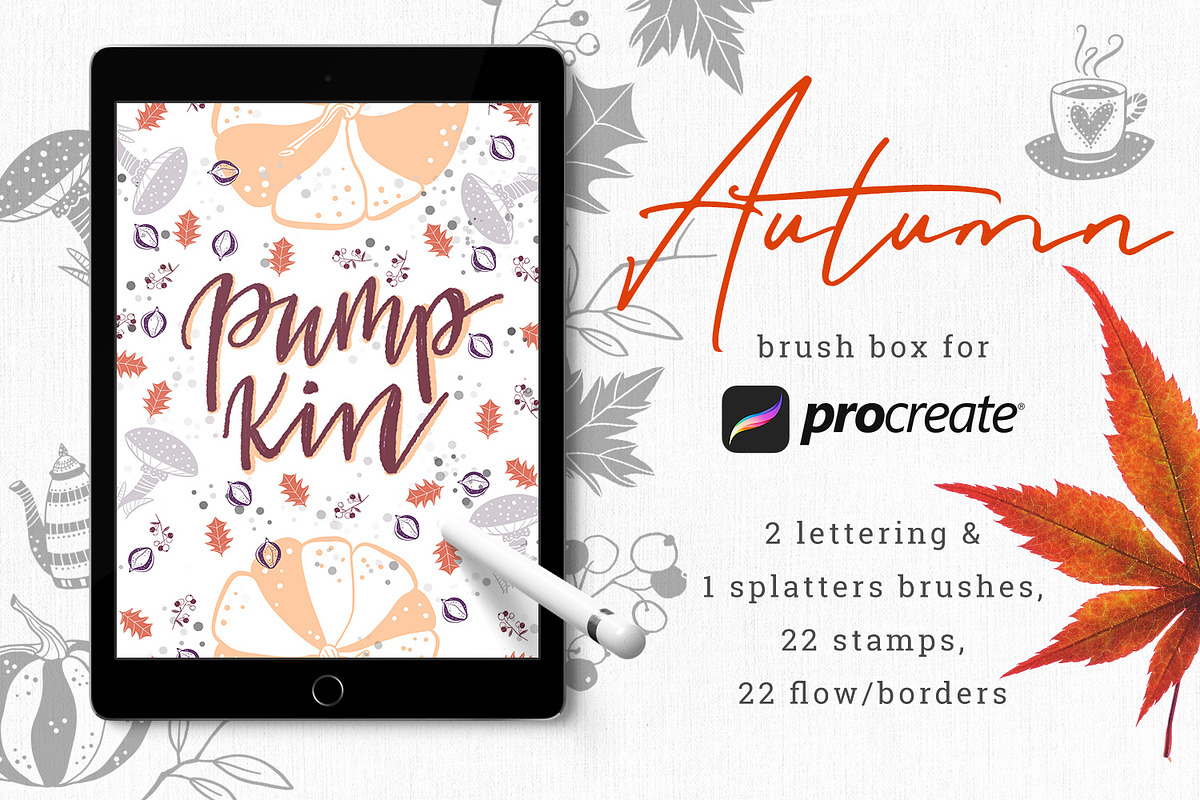 Autumn Brush Box for Procreate in Add-Ons - product preview 8