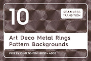 10 Art Deco Metal Rings Patterns