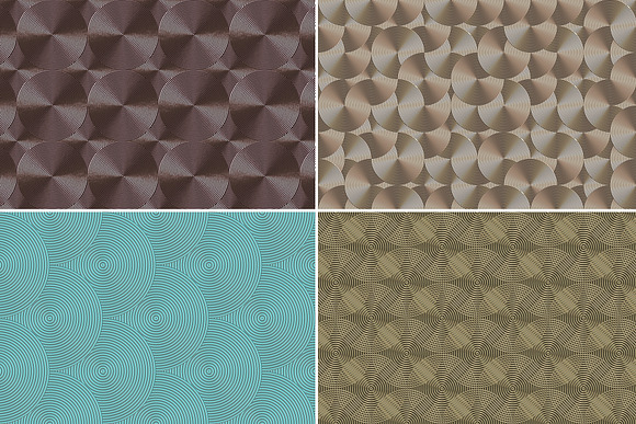 10 Art Deco Metal Rings Patterns in Textures - product preview 2