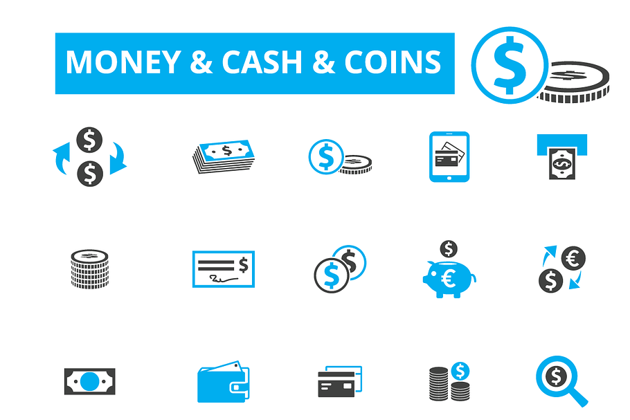 20 money, cash, coins icons in Credit Card Icons - product preview 8