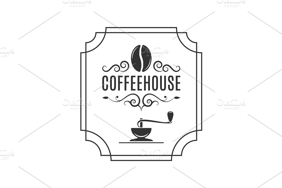 Coffee logo coffee bean and grinder. in Logo Templates - product preview 8