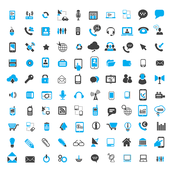100 communication icons in Communication Icons - product preview 2