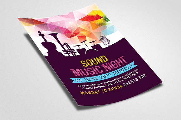 Music Band Show Flyer Template in Flyer Templates - product preview 1