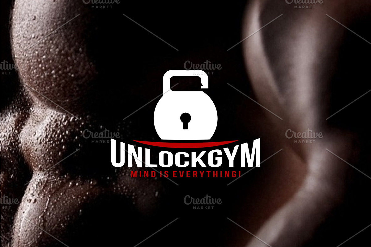 Unlock Gym in Logo Templates - product preview 8