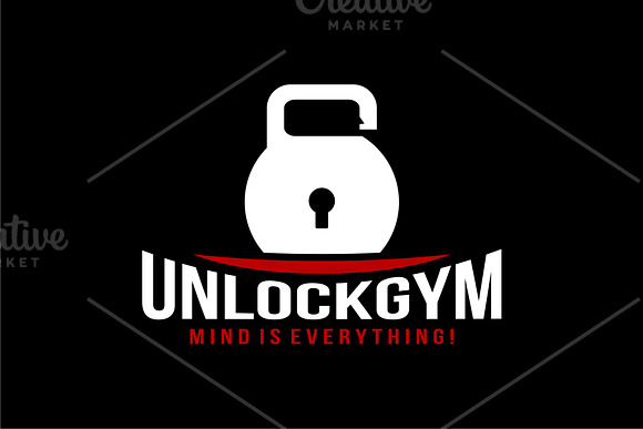 Unlock Gym in Logo Templates - product preview 2