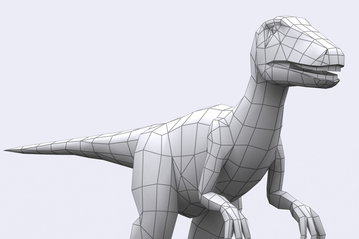 3DRT - Dinosaurs - Velociraptor in Animals - product preview 8