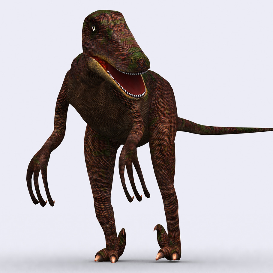 3DRT - Dinosaurs - Velociraptor in Animals - product preview 1