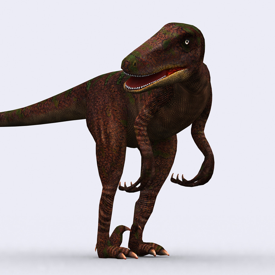 3DRT - Dinosaurs - Velociraptor in Animals - product preview 2