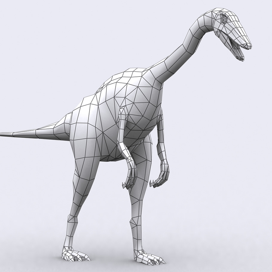 3DRT - Dinosaurs - Compsognathus in Animals - product preview 2