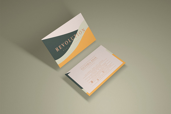 Revolution Business Cards in Business Card Templates - product preview 3