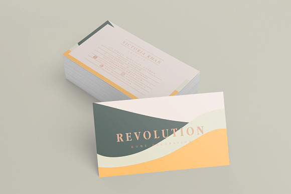 Revolution Business Cards in Business Card Templates - product preview 4