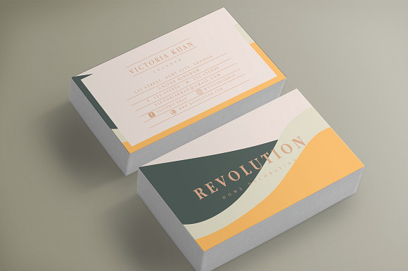 Revolution Business Cards in Business Card Templates - product preview 5