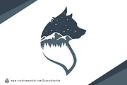 Wolf Mountain Logo Template