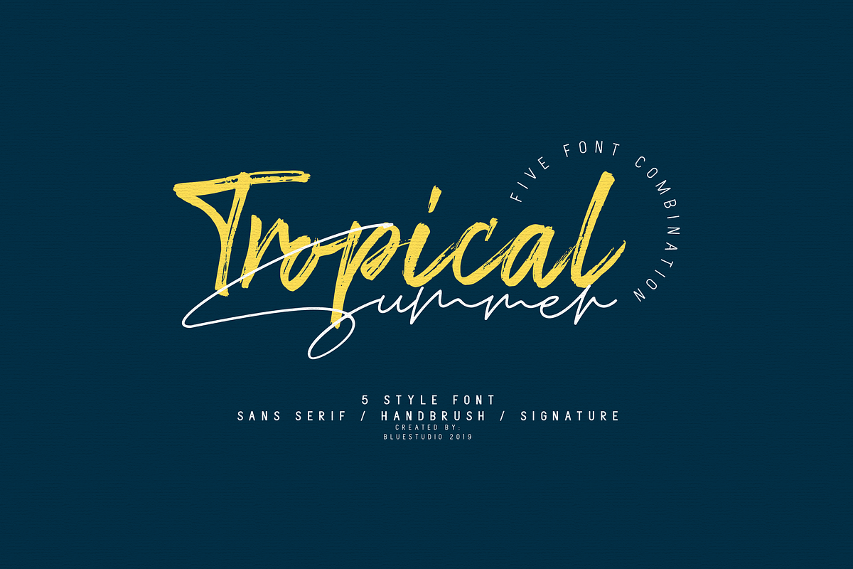 Tropical Summer // Font Combination in Script Fonts - product preview 8