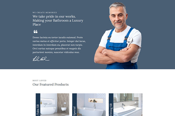 Homi – Bathroom Fixtures WP Theme in WordPress Business Themes - product preview 2