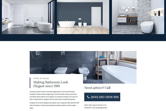Homi – Bathroom Fixtures WP Theme in WordPress Business Themes - product preview 4