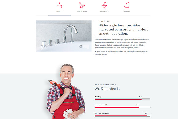 Homi – Bathroom Fixtures WP Theme in WordPress Business Themes - product preview 8