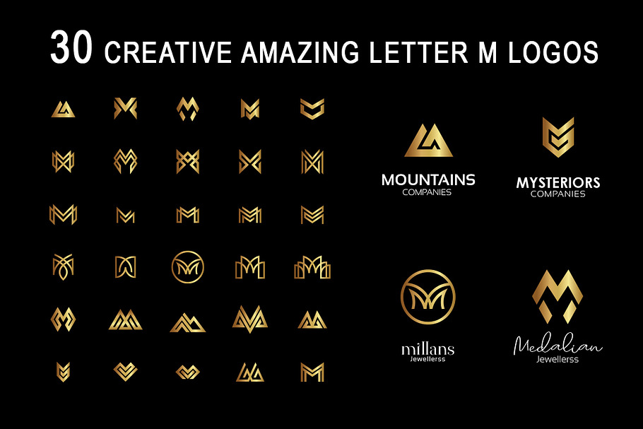 30 Creative Letter M logos