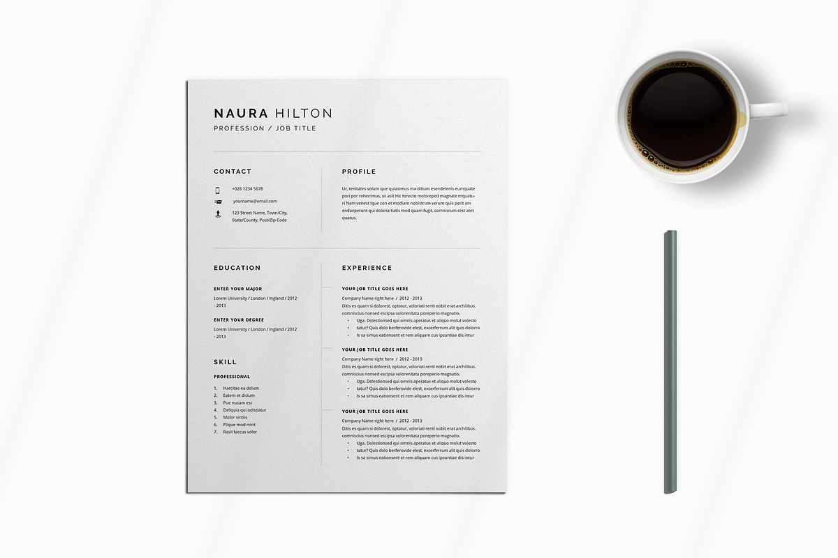 Naura Hilton - Resume Cover Letter in Letter Templates - product preview 8