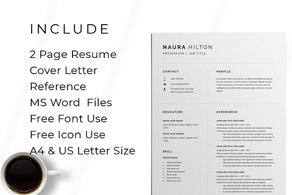 Naura Hilton - Resume Cover Letter in Letter Templates - product preview 3