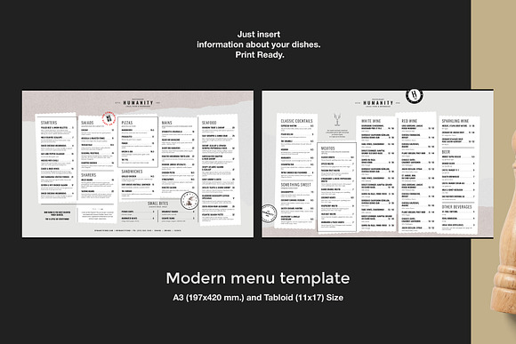 Restaurant Menu Design in Templates - product preview 1