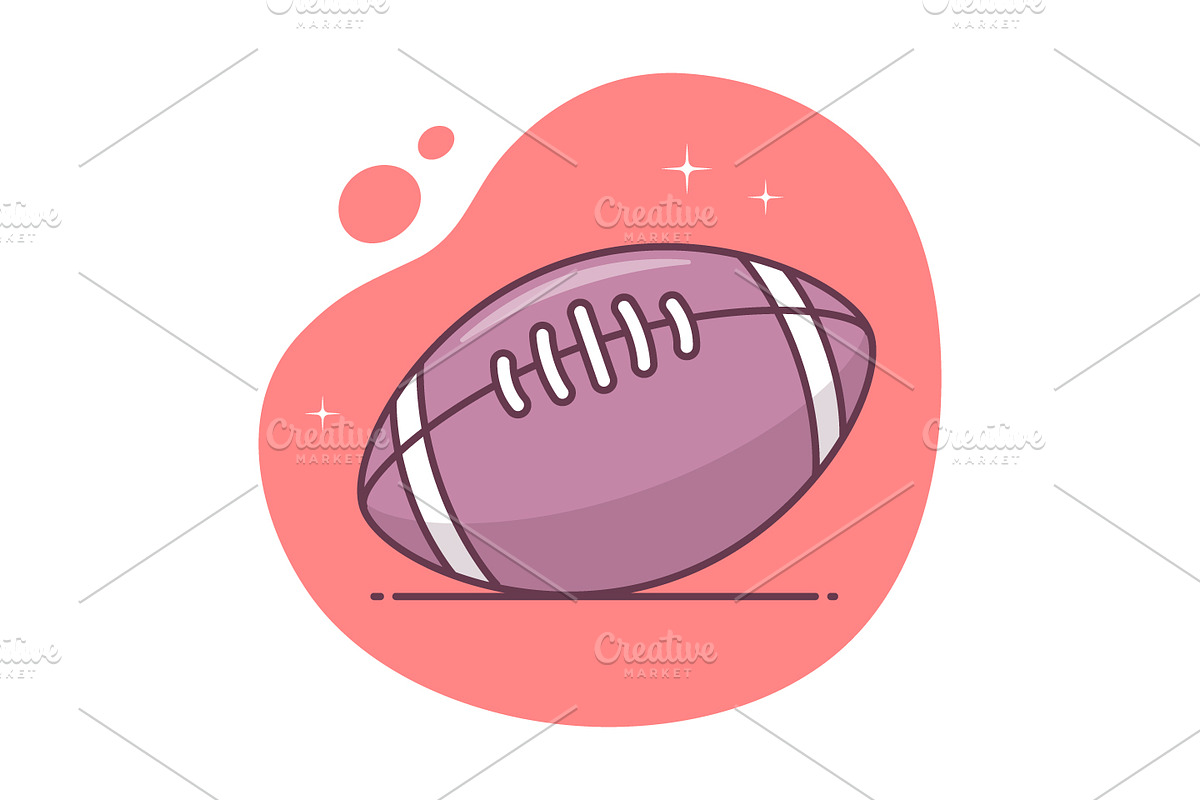 American Football Icon in Illustrations - product preview 8