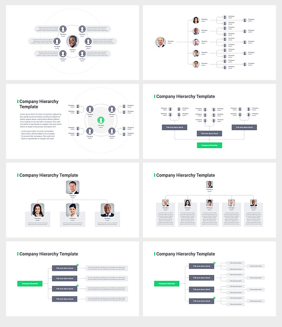 Company Hierarchy PowerPoint in PowerPoint Templates - product preview 4