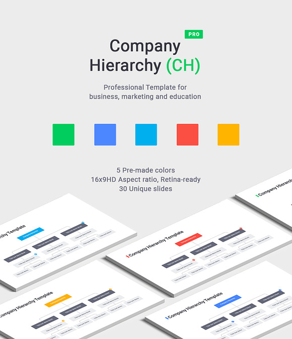 Company Hierarchy PowerPoint in PowerPoint Templates - product preview 5