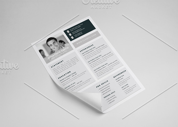 Word CV/Resume and Letterhead in Letter Templates - product preview 3