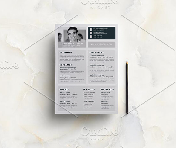 Word CV/Resume and Letterhead in Letter Templates - product preview 6