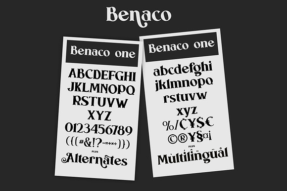 Benaco in Display Fonts - product preview 5