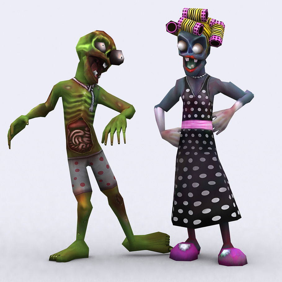 3DRT - Toonworld Zombie Family in Fantasy - product preview 4