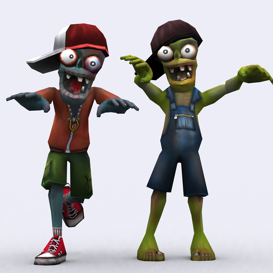 3DRT - Toonworld Zombie Family in Fantasy - product preview 14