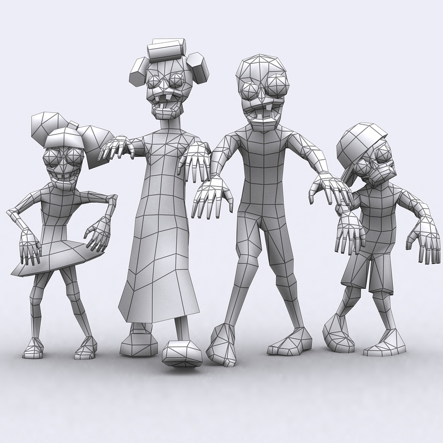 3DRT - Toonworld Zombie Family in Fantasy - product preview 17