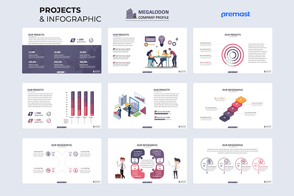 Megalodon Company Profile PowerPoint in PowerPoint Templates - product preview 1