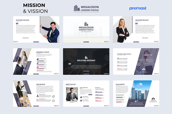 Megalodon Company Profile PowerPoint in PowerPoint Templates - product preview 2