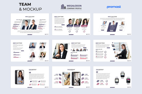 Megalodon Company Profile PowerPoint in PowerPoint Templates - product preview 3