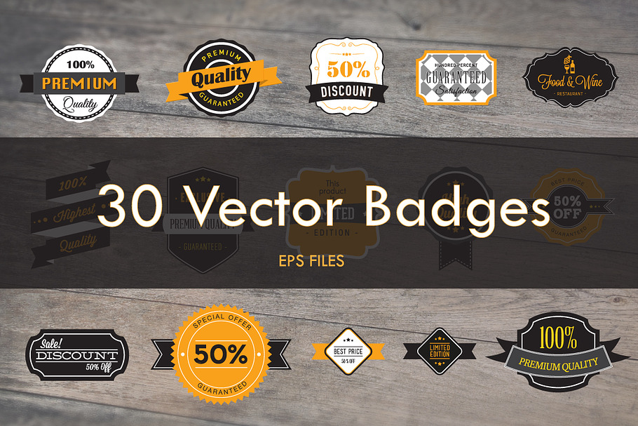 30 Vector Badges