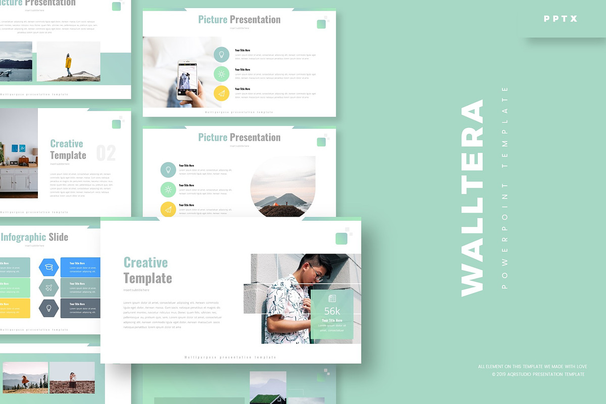 Walltera - Powerpoint Template in PowerPoint Templates - product preview 8
