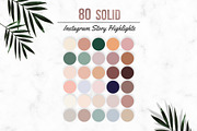 80 Solid Instagram Highlight Covers