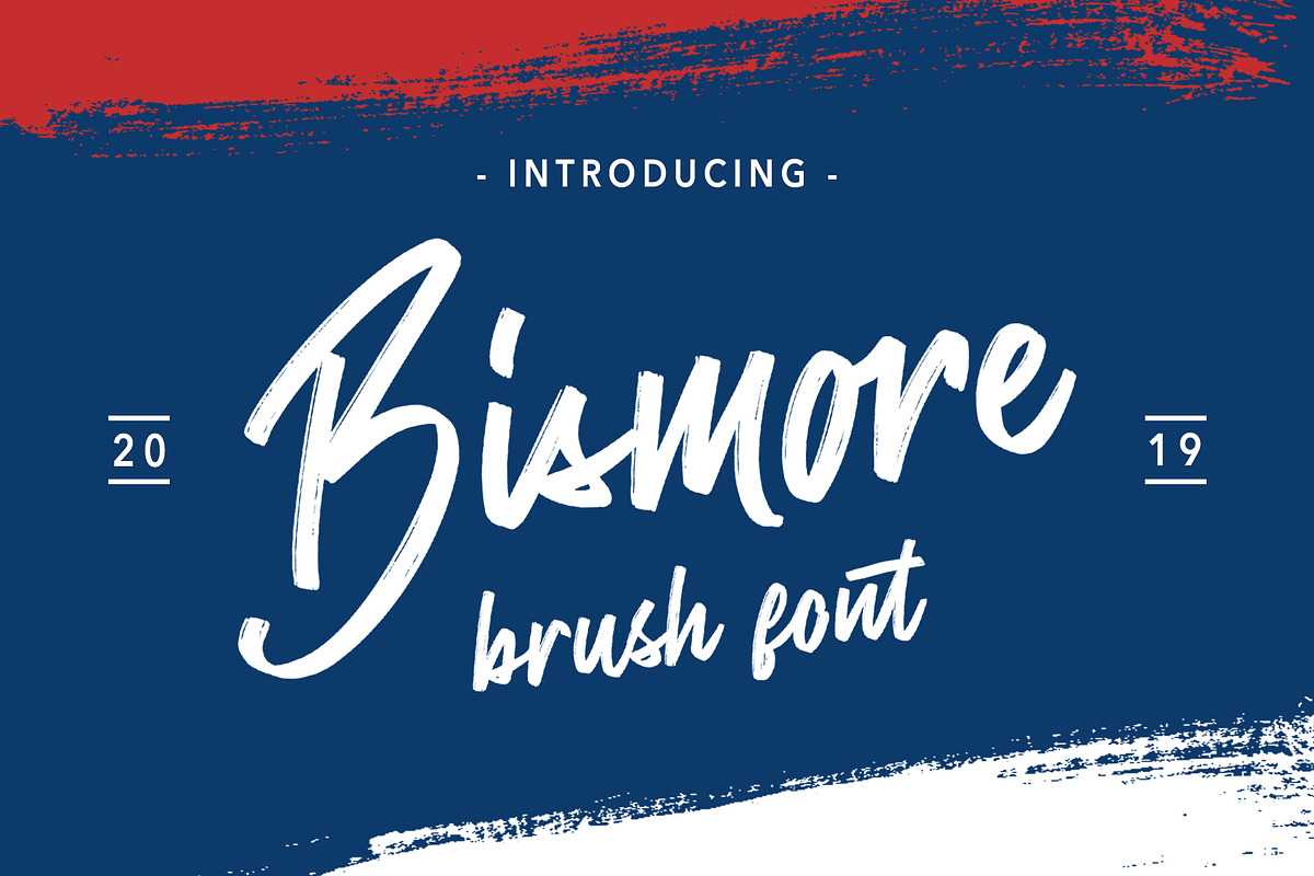 Bismore - Brush Font in Script Fonts - product preview 8